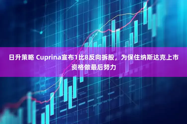 日升策略 Cuprina宣布1比8反向拆股，为保住纳斯达克上市资格做最后努力